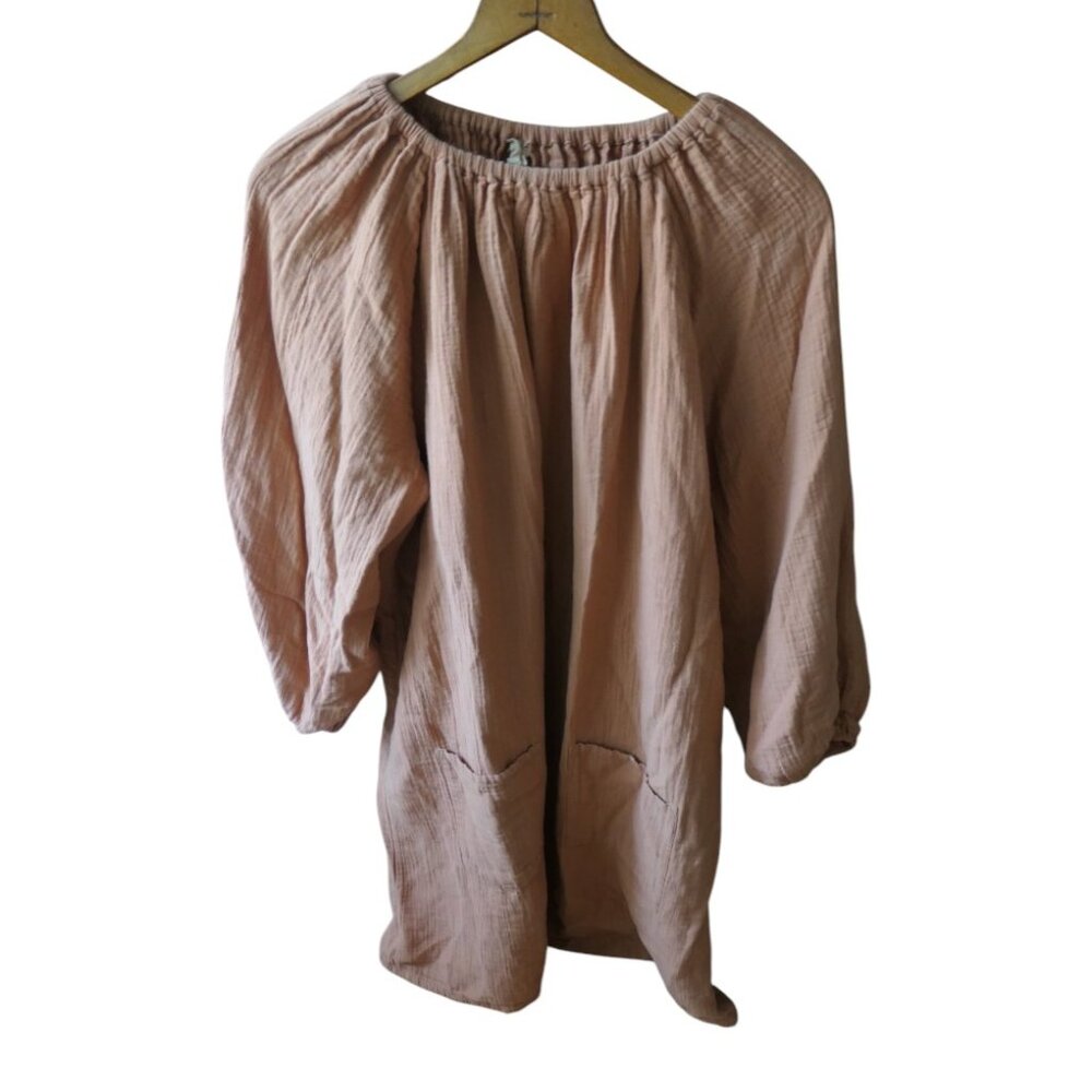 Liilu- Women’s loose fit dress apricot cream-Size M